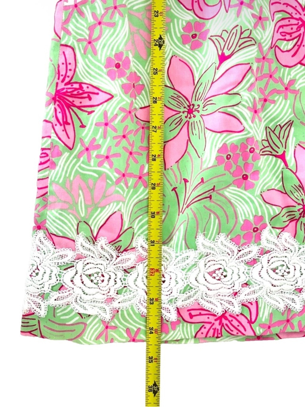 Lilly Pulitzer | Corrina Dress Size 6 Green Clover Strapless Cotton - Picture 13 of 14